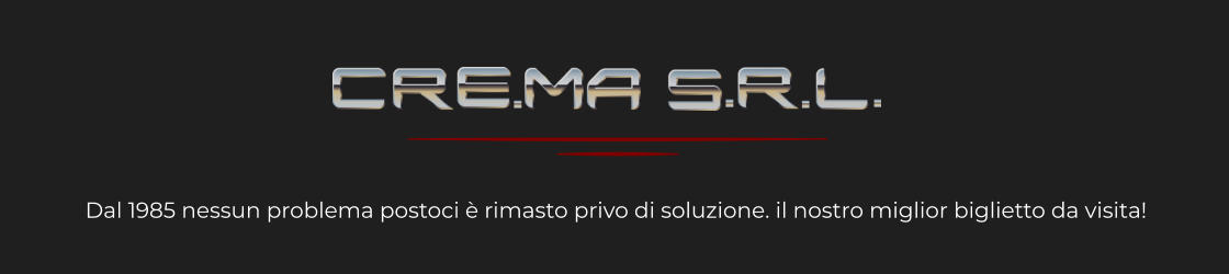 Dal 1985 nessun problema postoci è rimasto privo di soluzione. il nostro miglior biglietto da visita!